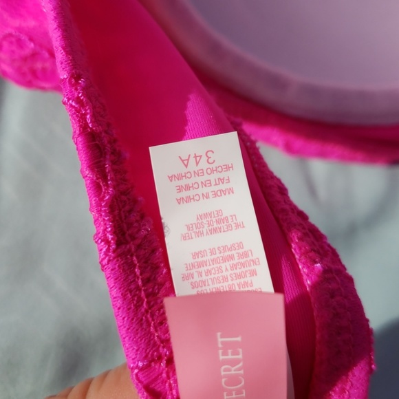 Victoria secret Bright pink strapless bikini top - Picture 4 of 4